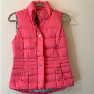 Pink Lilly Pulitzer down vest